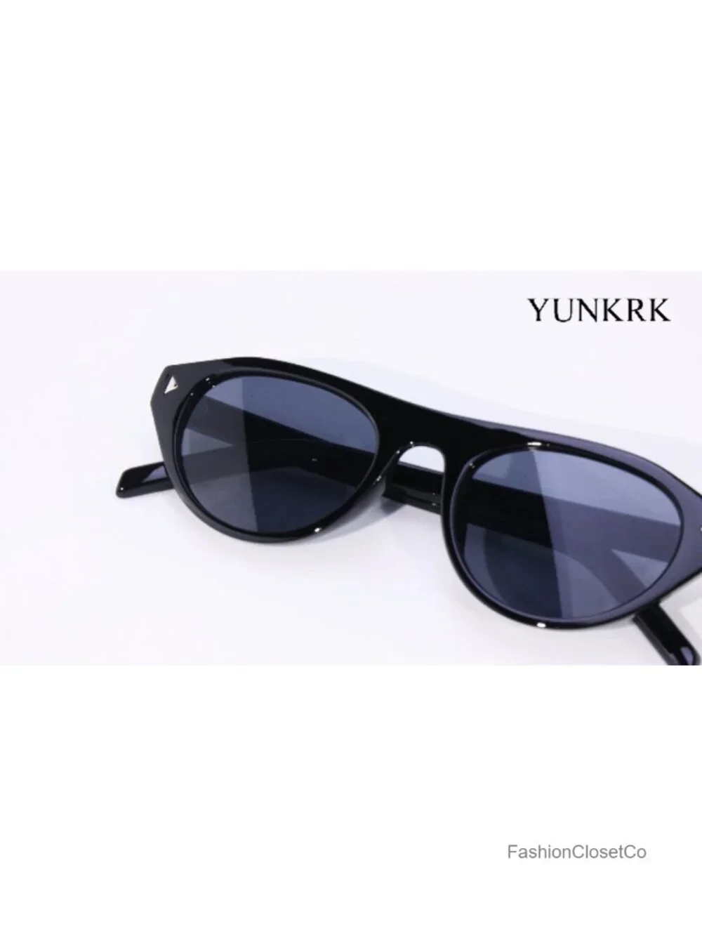 Retro Oval Cat Eye Sunglasses UV400 Polycarbonate Frame